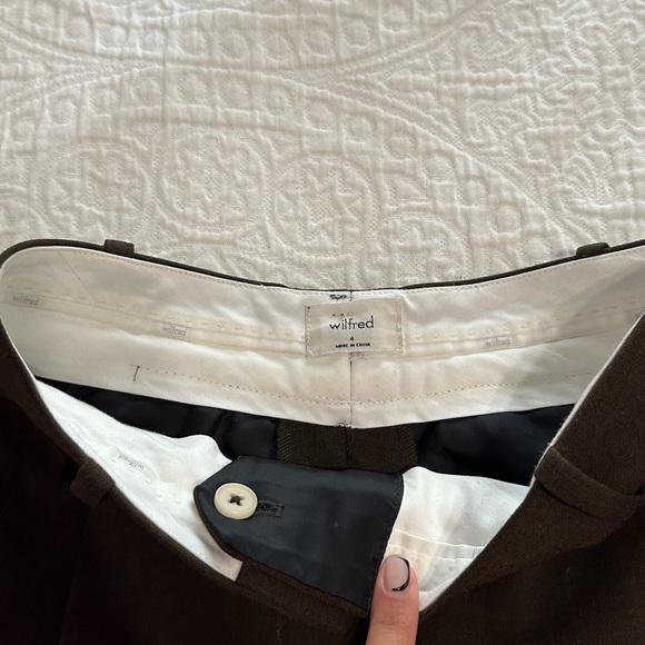 Aritzia Dark Brown Trousers - Picture 2 of 4